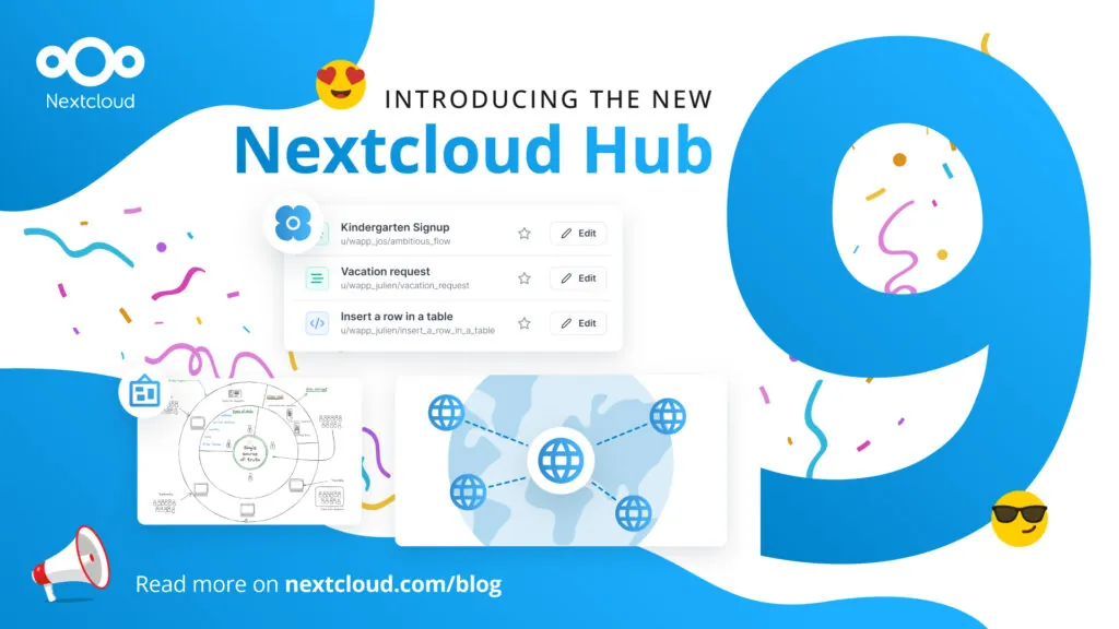 Principales nouveautés de Nextcloud Hub 9 (v. 30)